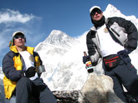 Tim and Mark with Everest